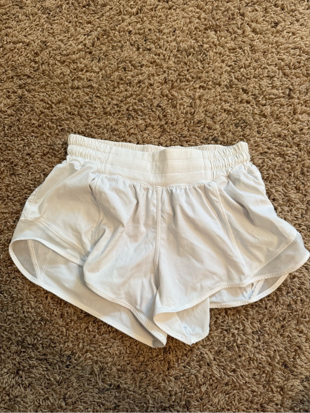 Lululemon White Hotty Hot Shorts